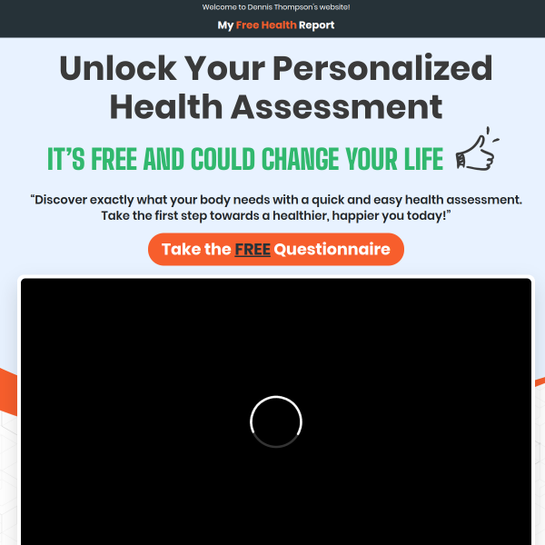 Unlock Your Personalized Health Assessment