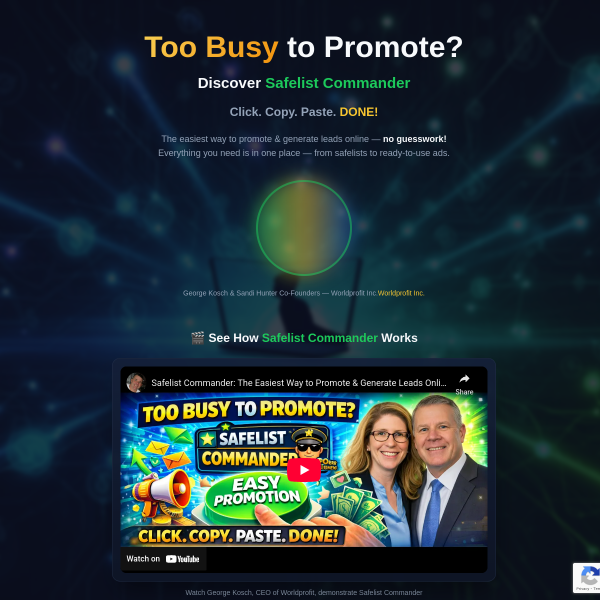 🚀 Safelist Commander — Control, Automate & Multiply Your Traffic!