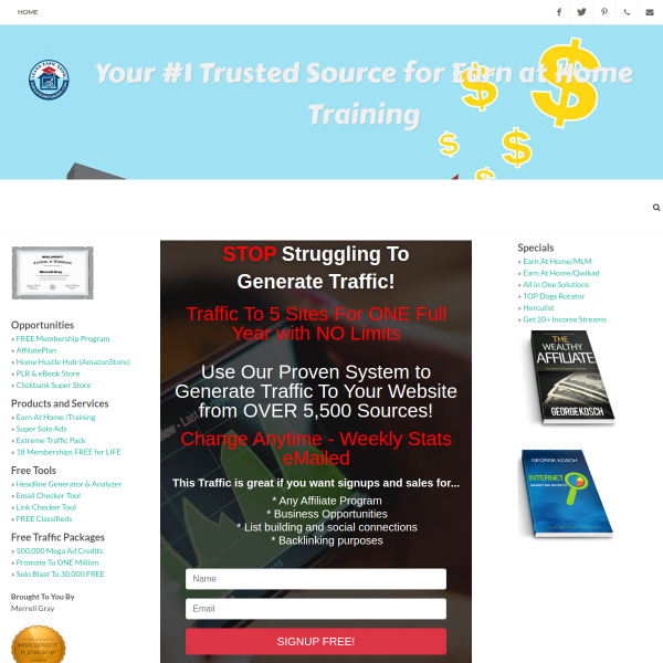  Get Unlimited Free Traffic & Exposure! 