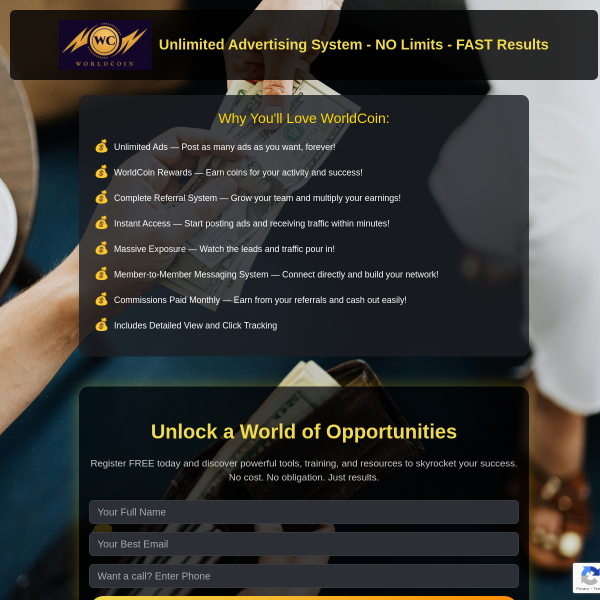 🚀 Dominate the Ad Game with WorldCoin – Post Unlimited, Earn Unlimited!