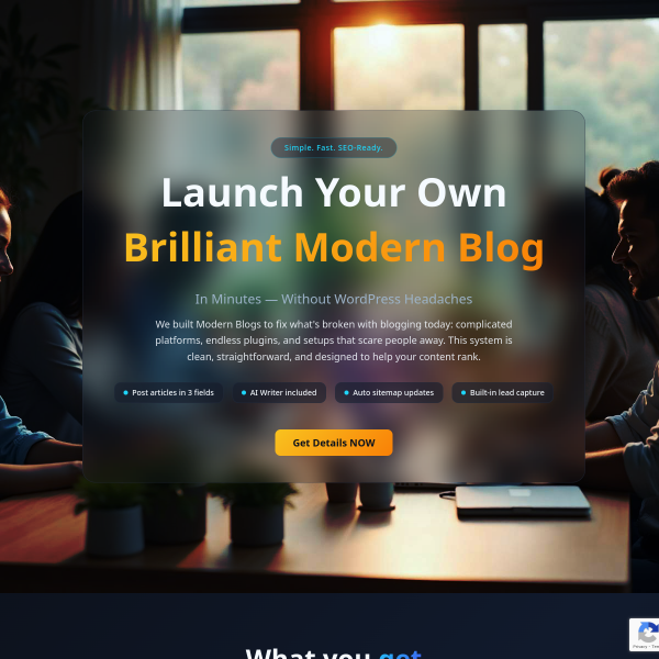 💻 Launch a Brilliant Modern Blog in Minutes — No WordPress Needed!