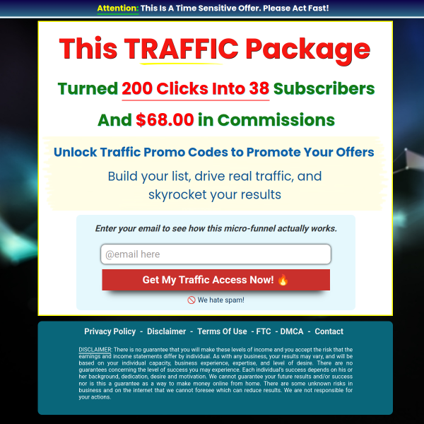 Backdoor Access to Private Traffic Deals!