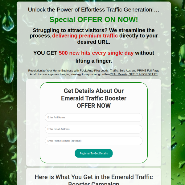 Unlock the Power of Effortless Traffic Generation!