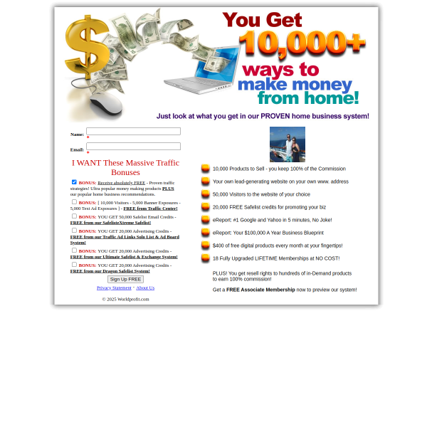 10,000 Products to Sell - you keep 100% of the Commission