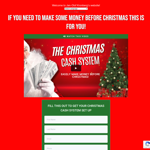 The Christmas Cash System