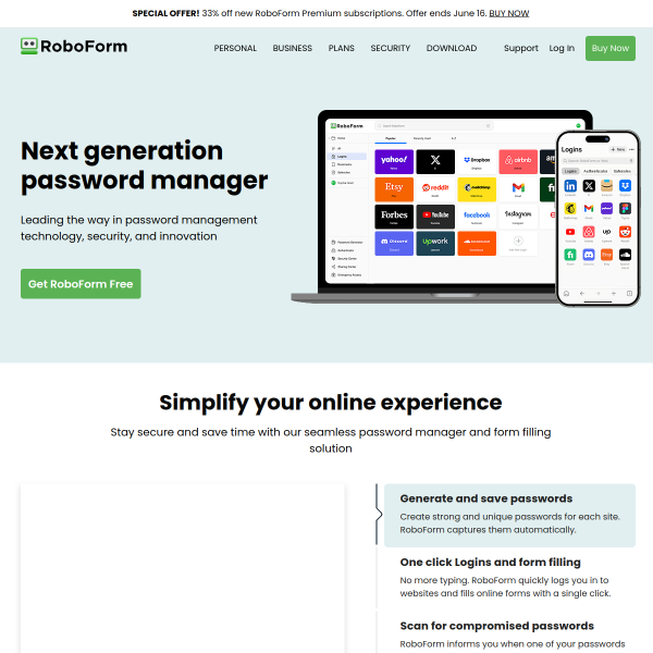 Simplify your online experience
