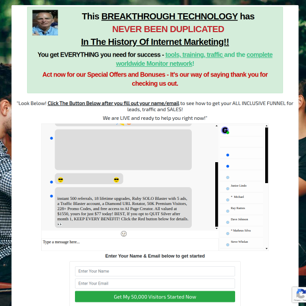 Breakthrough Technology enables Worldwide Monitors to CLOSE YOUR SALES 24/7.