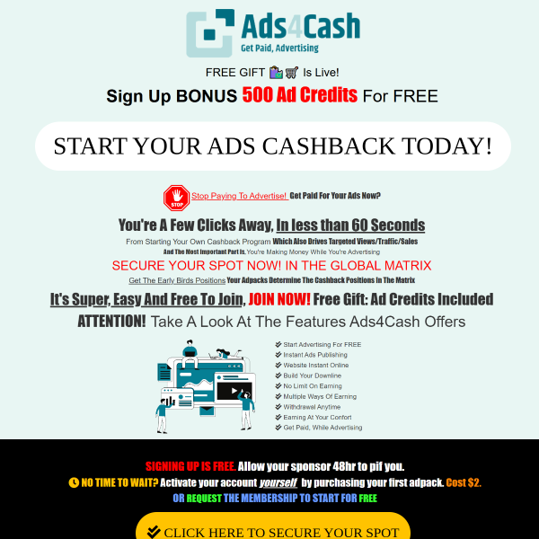 Secure Your Free Spot for Passive Income