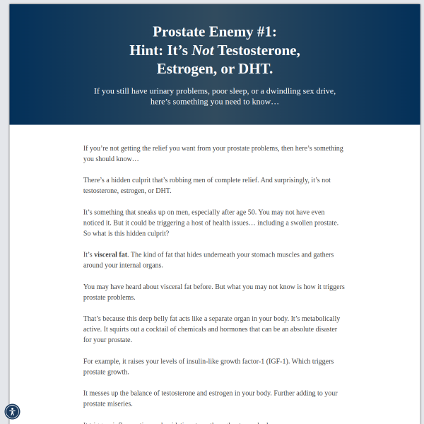 A High-Converting, Doctor-Designed Prostate Health Solution!