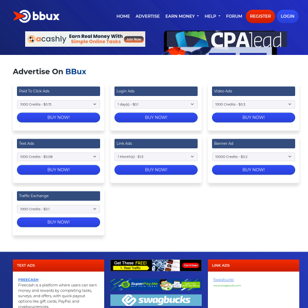 Advertise On BBux