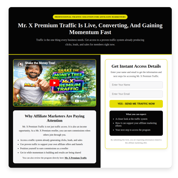 Mr. X Premium is live, converting, and gaining momentum fast.