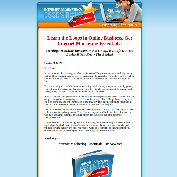 Internet marketing essentials