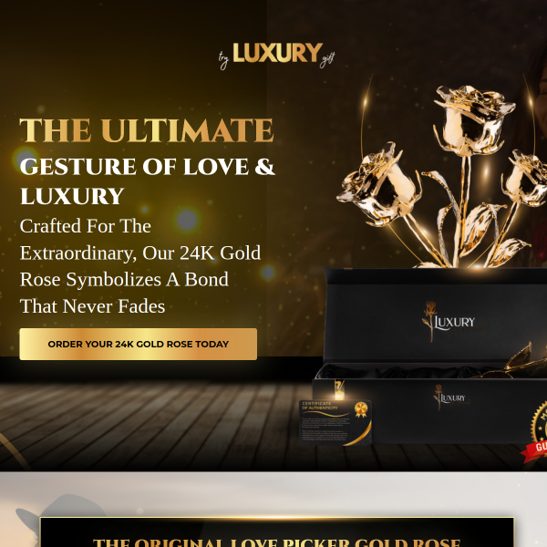 The 24K Golden Rose