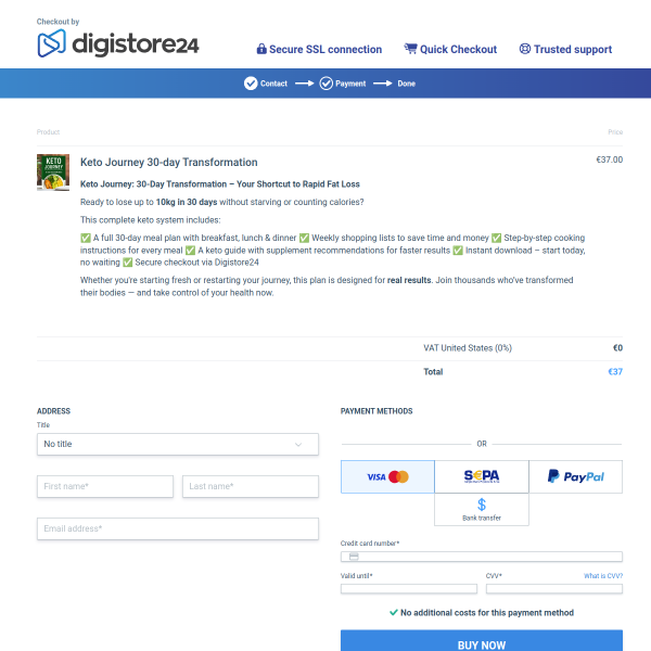 Keto Journey 30-day Transformation