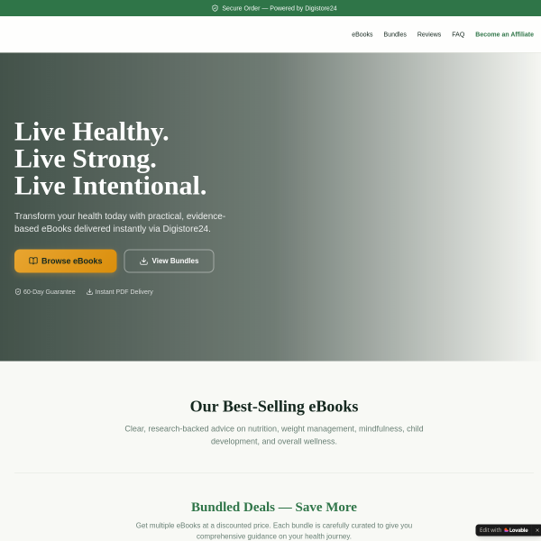 Our Best-Selling eBooks Clear, research-backed advice on nutrition, weight management, mindfulness,