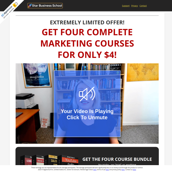 GET FOUR COMPLETE MARKETING COURSES