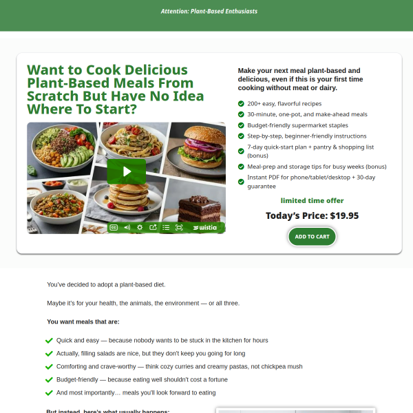 Delicious Plant-Based Meals