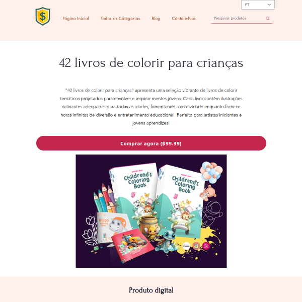 42 livros de colorir para crianças