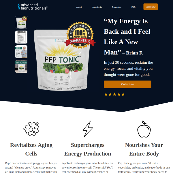 In just 30 seconds, reclaim the energy, focus, and vitality you thought were gone for good.
