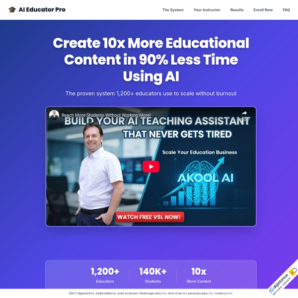 AI Educator Pro – Scale Your Education Business with the Power of AI