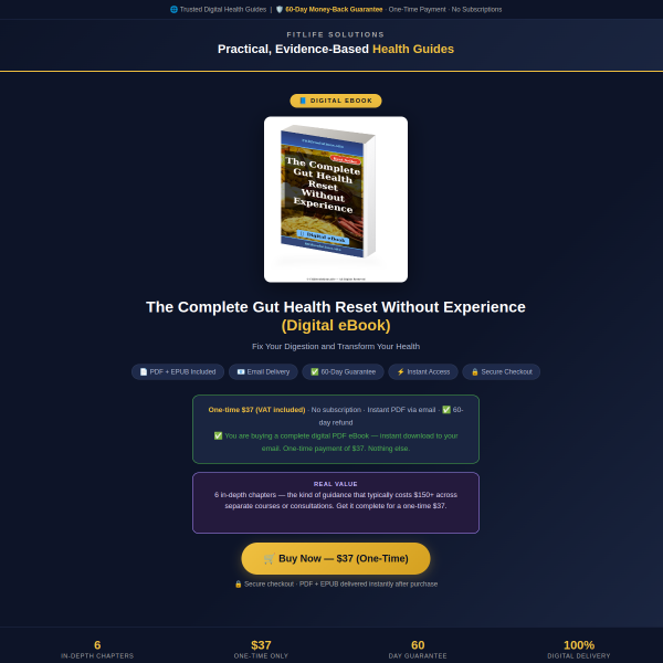 The Complete Gut Health Reset Without Experience!