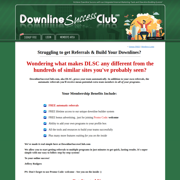 Get referrals & build your downlines easily! Check this site out..