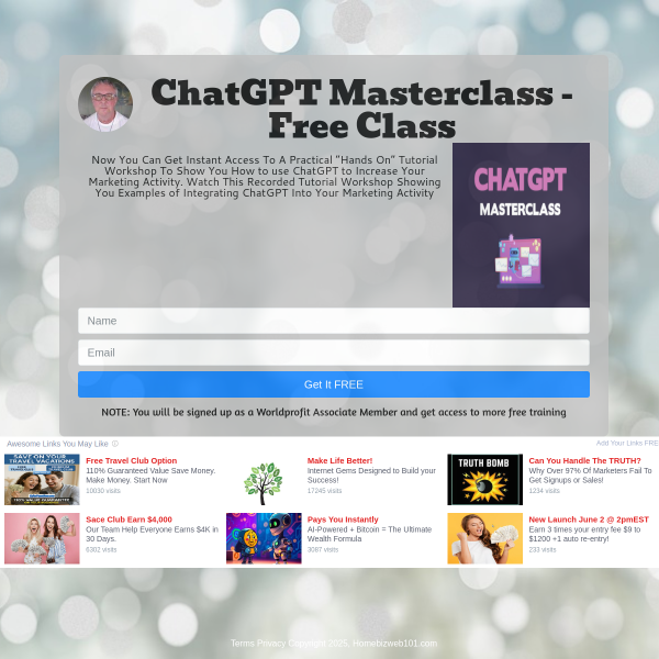 ChatGPT Masterclass - Free Class