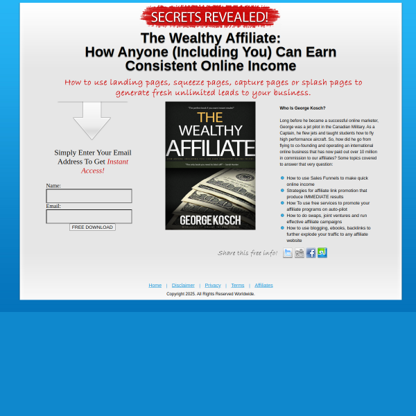 [The Wealthy Affiliate]: How Anyone (Including You) Can Earn Consistent Online Income