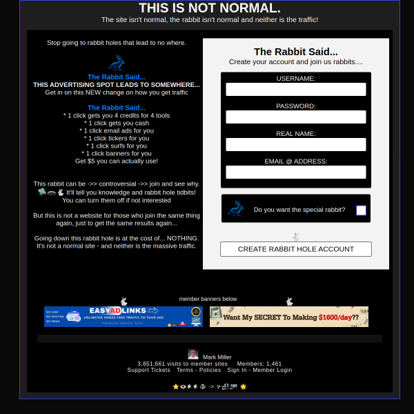 Warning: Not Your Average Traffic Site