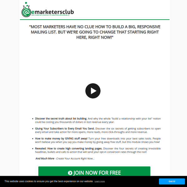Free Silver Pass to eMarketers Club [Backdoor Pass]