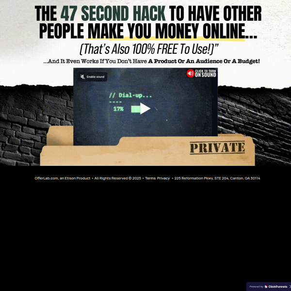 47 Seconds. Zero Cost. Others Generate Your Income.