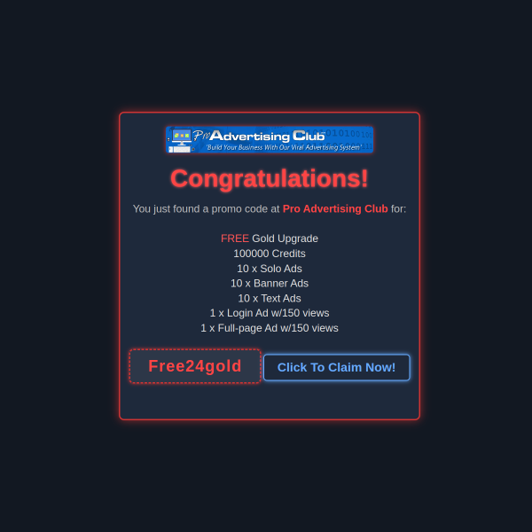 Get Easy Traffic To Your Ads & A Free Gold Membership Upgrade!