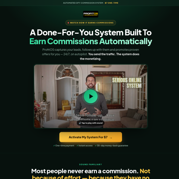 A Done-For-You System Built To Earn Commissions Automatically