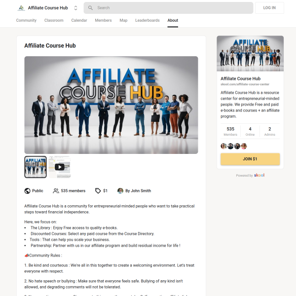 Affiliate Course Hub