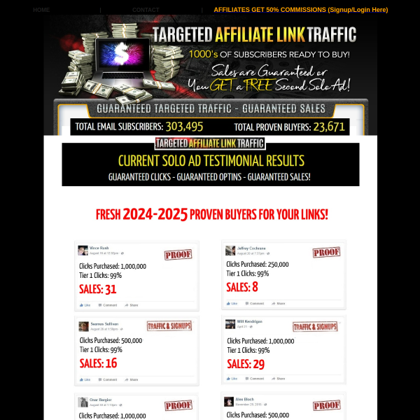 Get 1,000,000+ Clicks To Any Affiliate Link From USA Targeted Buyers