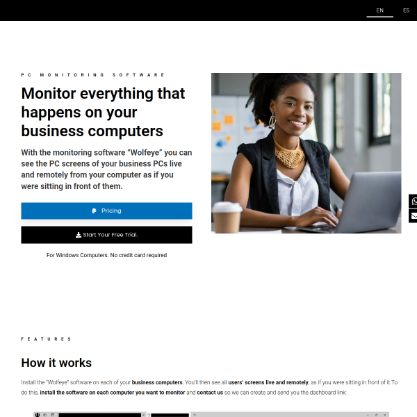 Wolfeye Remote Screen Software
