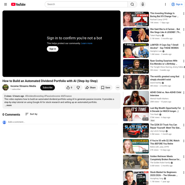 How to Build an Automated Dividend Portfolio with AI (Step-by-Step)