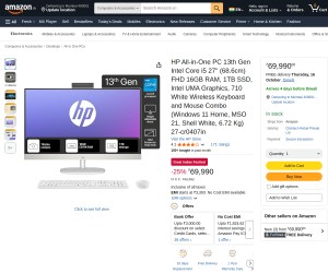 HP All-in-One PC 13th Gen Intel Core i5 27