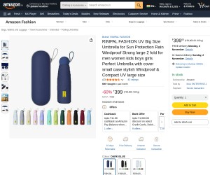 UV Big Size Umbrella for Sun Protection Rain Windproof Strong large 2 fold for men women kids boys g