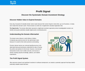 Profit Signal Discover the Systematic Domain Investment Strategy