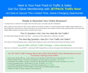 365 days of UNLIMITED Traffic (OVER 200,000 visitors) to any URL. NO LIMITS!