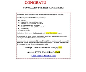 You Qualify For FREE Advertising
