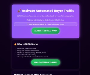 Plug your link into a proven traffic co-op and receive real visitors nonstop.