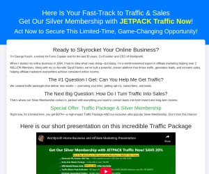 Worldprofit's Silver Membership & Traffic Packages Presentation by CEO George Kosch