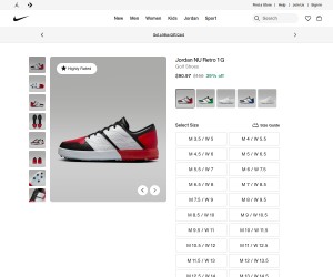 Jordan NU Retro 1 G Golf Shoes