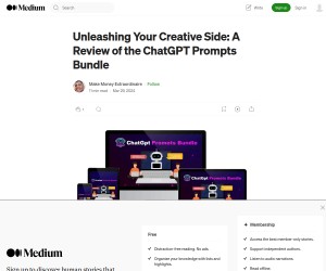 Unleashing Your Creative Side: A Review of the ChatGPT Prompts Bundle