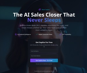 🚀 Let Sophia AI Close Your Sales Automatically