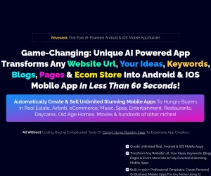MobiApp AI | Literally Convert Any thing into mobile APP with 17$