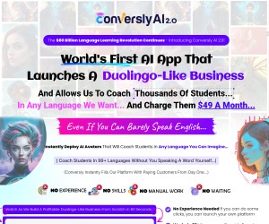 World's First AI App That Launches A Duolingo-Like Business.....Get Conversly AI 2.O Make 1000$/day.