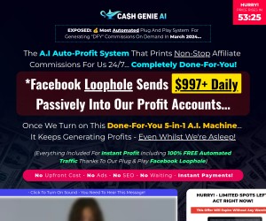 Tap Into Facebook's Cash Flow with CASH GENIE A.I!